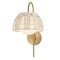Maxim Lighting Macrame 1-Light Wall Sconce, Gold 22481SWGLD - alternate 1